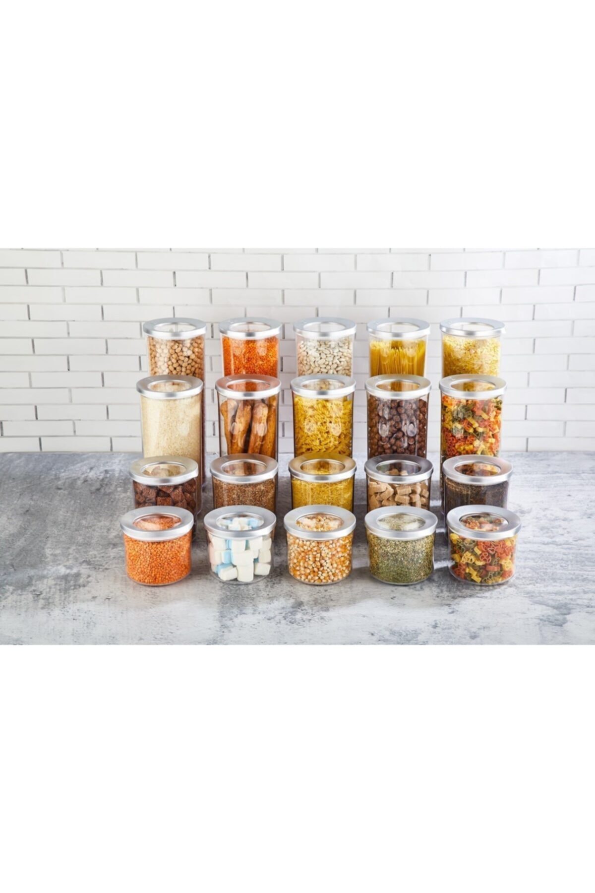 9 pc Storage Round Box Food Storage Set Organizer Kitchen &amp; Pantry