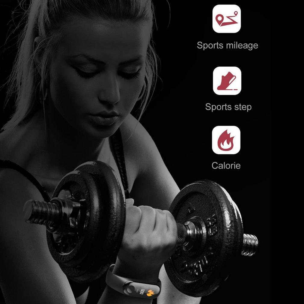 Misuratore di pressione sanguigna M3C Braccialetto Intelligente Di Misurazione della Frequenza Cardiaca Pedometro Impermeabile e resistente tutto'usura sport Braccialetto per androide Mela