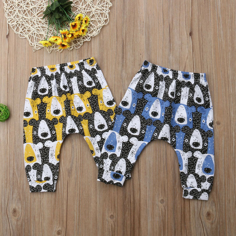 Baby Boys Girl Bear Casual Lovely Harem Pants Trousers Toddler Bottom Legging Sweatpants