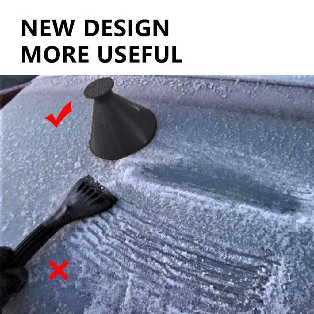 Ice Scraper Useful Car Windshield Snow Removal Magic Outdoor Ice Shovel Cone Shaped Funnel Snow Remover Tool Scrape Car Tool