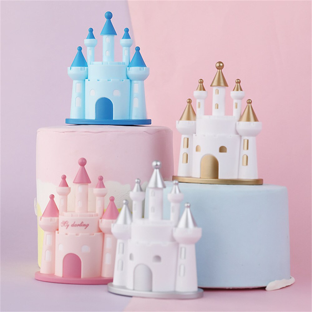 Linna kakku topper cupcake koristelu juhla syntymäpäivä prinsessa prinsessa lapset suosivat kodin kirjoituspöytä auton sisustus hääkakun lippu