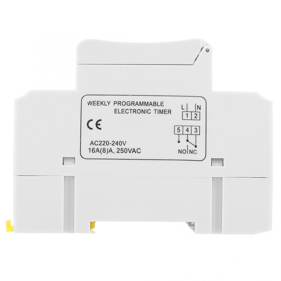 Digitale Timer THC15A 220-240VAC 16A DIN Rail Digitale Programmeerbare Tijdschakelaar Timer Digitale