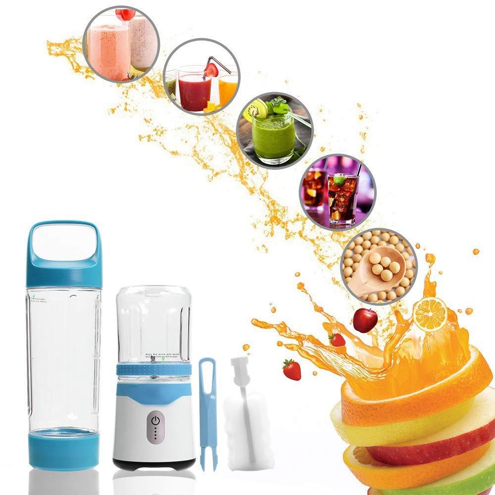 Licuadora Personal portátil, exprimidor de verduras, taza USB, licuadora de zumo, mezclador recargable, licuadora de zumo de viaje para batidos y batidos