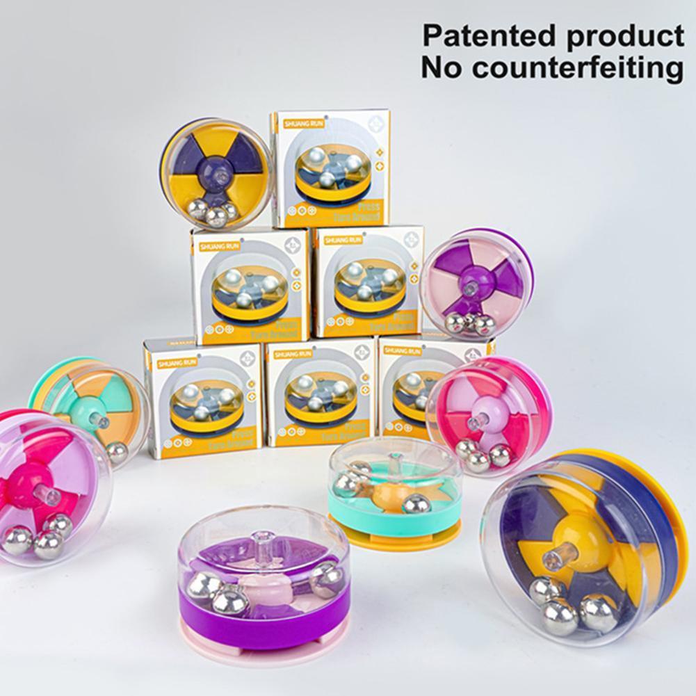 Decom press ion Ball Plate premere e girare per girare perline Decom Press ion giocattoli creativi giocattoli palla punta delle dita K6C0