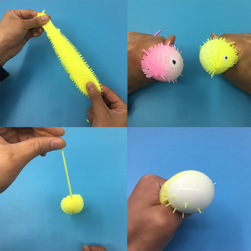 2pcs Mouse Squishy Toy Slow Rebound Anti Stress Mesh Face Reliever Flour Ball Mood Squeeze Relief Healthy Toy Vent Decompression