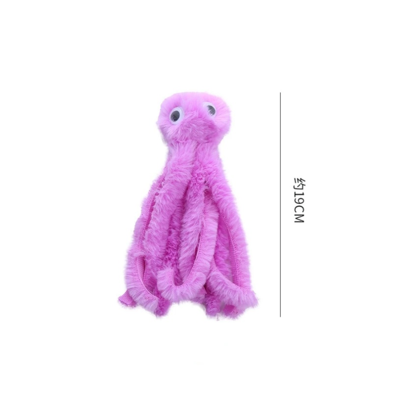 Juguete para gatos, lindo juguete de peluche de pulpo, dientes resistentes a mordeduras, juego interactivo, suministros para mascotas