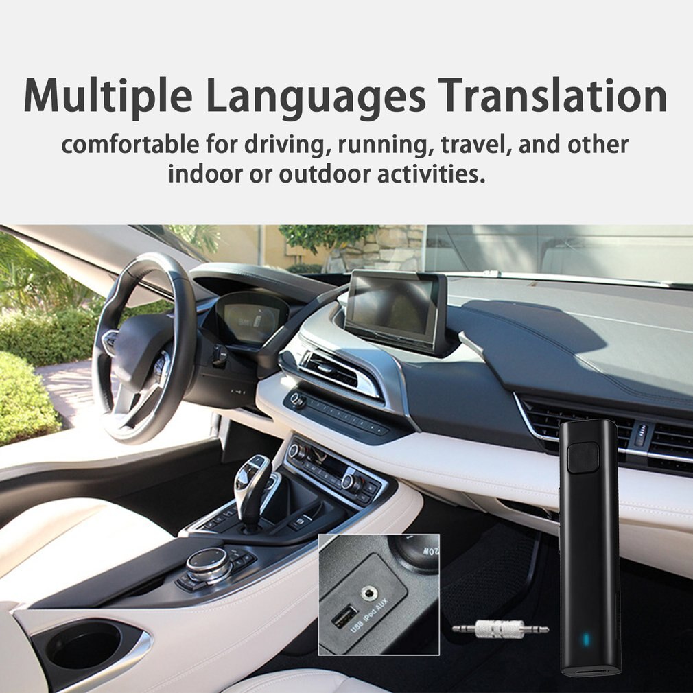 XG-1 Smart Multi-Language Translator Voice Instant Traductor For Business Learning Bluetooth Earphone Headsets