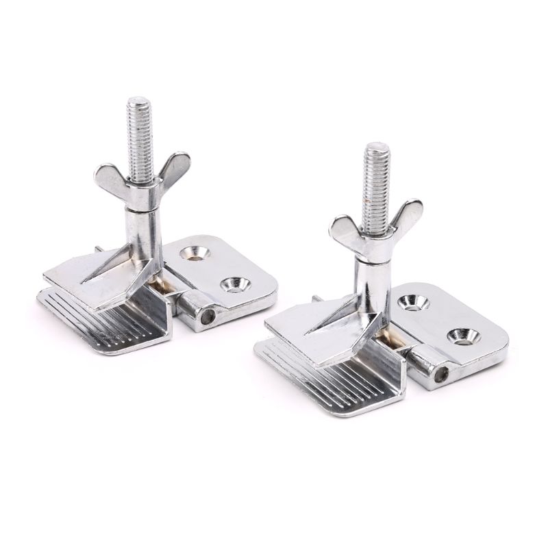 2 pièces en alliage de Zinc argent sérigraphie pinces charnière pince papillon charnière pince pour bricolage fixation écrans outil