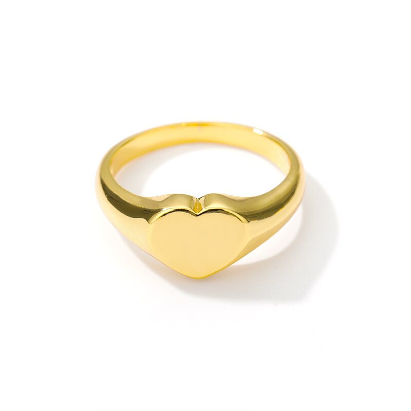 Anelli a cuore per donna anelli in acciaio inossidabile a forma di cuore in oro fedi nuziali gioielli di moda regalo di anniversario Bijoux Femme: 8 / green