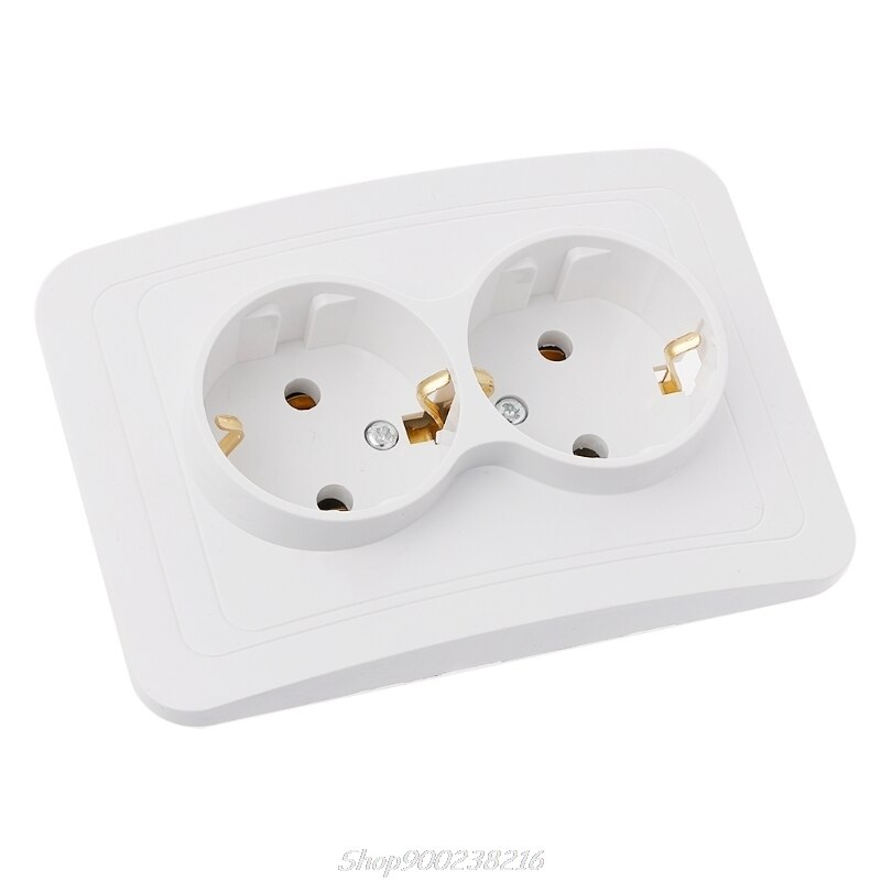 220V/16A 118x80mm EU Double Ground Socket Household Industrial Power Outlet Jy23 20