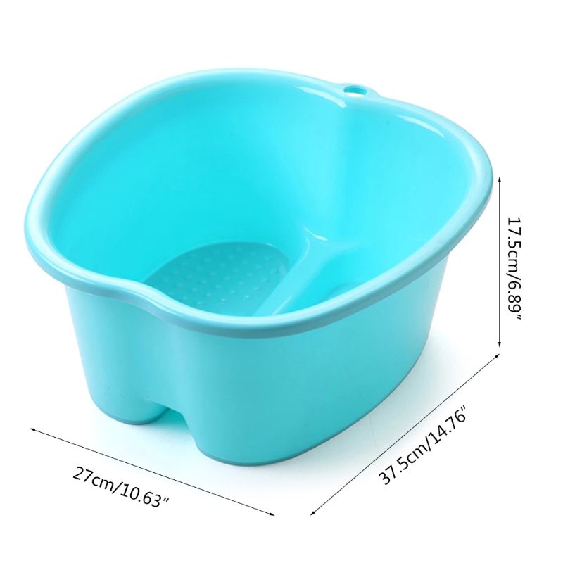 Large Foot Bath Spa Tub Basin Bucket Soak Feet Detox Pedicure Massage 3 Colors