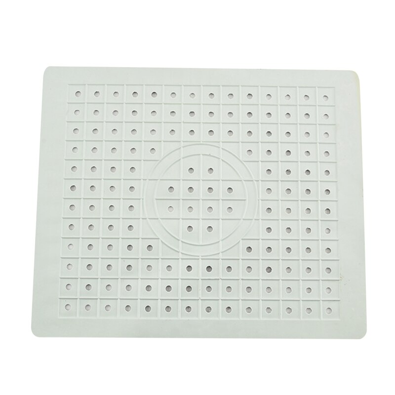 Quick Afvoer Keuken Tafel Anti Slip Zachte Rubber Gootsteen Mat Drogen Gerechten Warmte Isolatie Protector Multifunctionele Badkamer Thuis: White rectangle