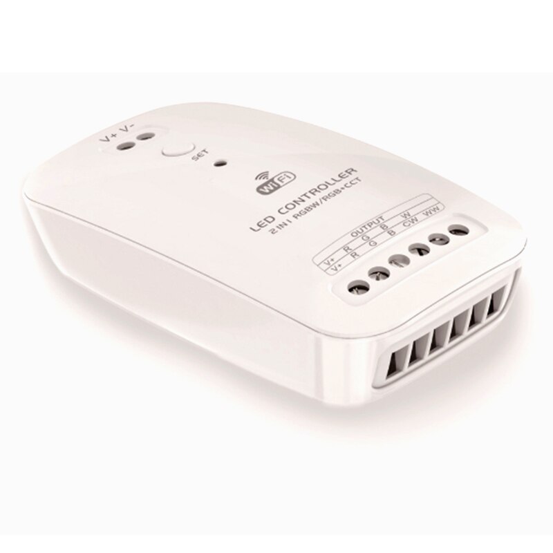 Led wifi-ohjain rgbw rgb+cct 2 in 1 älykäs nauhavaloohjain, joka on yhteensopiva alexa-avustajan kanssa ios-järjestelmälle