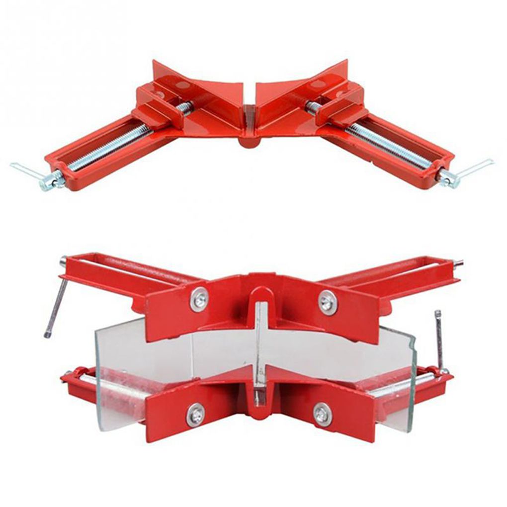 Rugged 90 Degree Right Angle Clamp DIY Corner Clamps Quick Fixed Fish Tank Glass Wood Picture Frame Woodwork Right Angle Tool