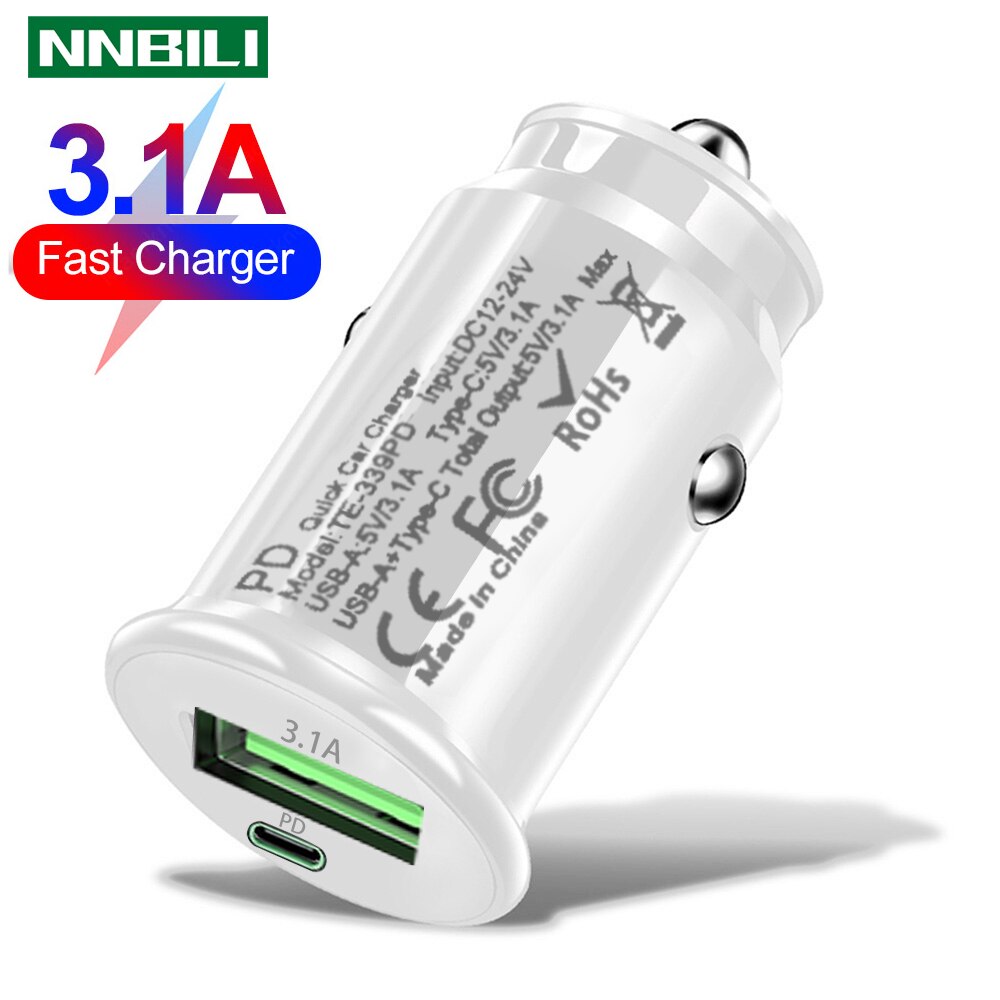 Ładowarka samochodowa USB do iphone 12 11 30W szybka ładowarka 3.0 szybka ładowarka do Xiaomi Auto typ C QC PD 3.0 ładowanie telefonu komórkowego