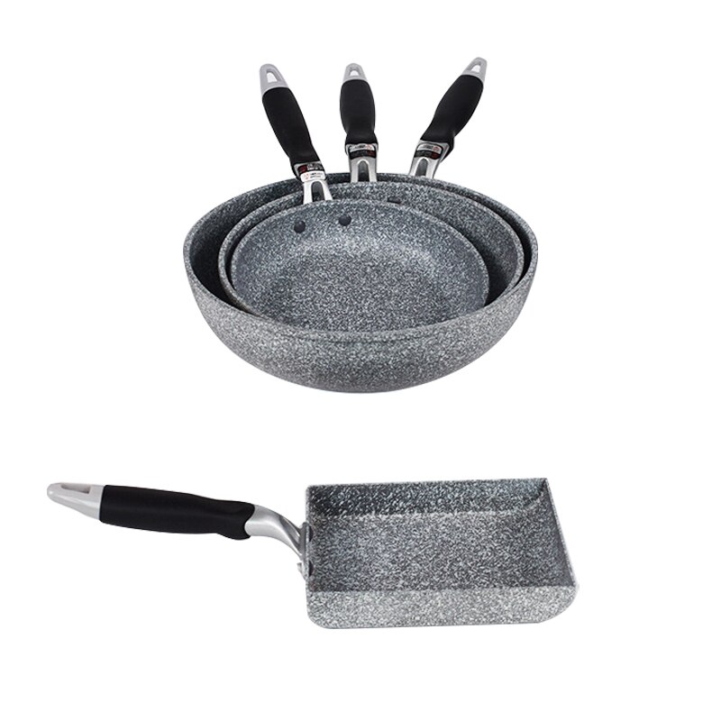 Frying Pan 28/26/24/20cm Wok Pan Non-stick Pan Skillet Cauldron Induction Cooker Frying Pans Pancake Pan Egg Pan Gas Stove Home