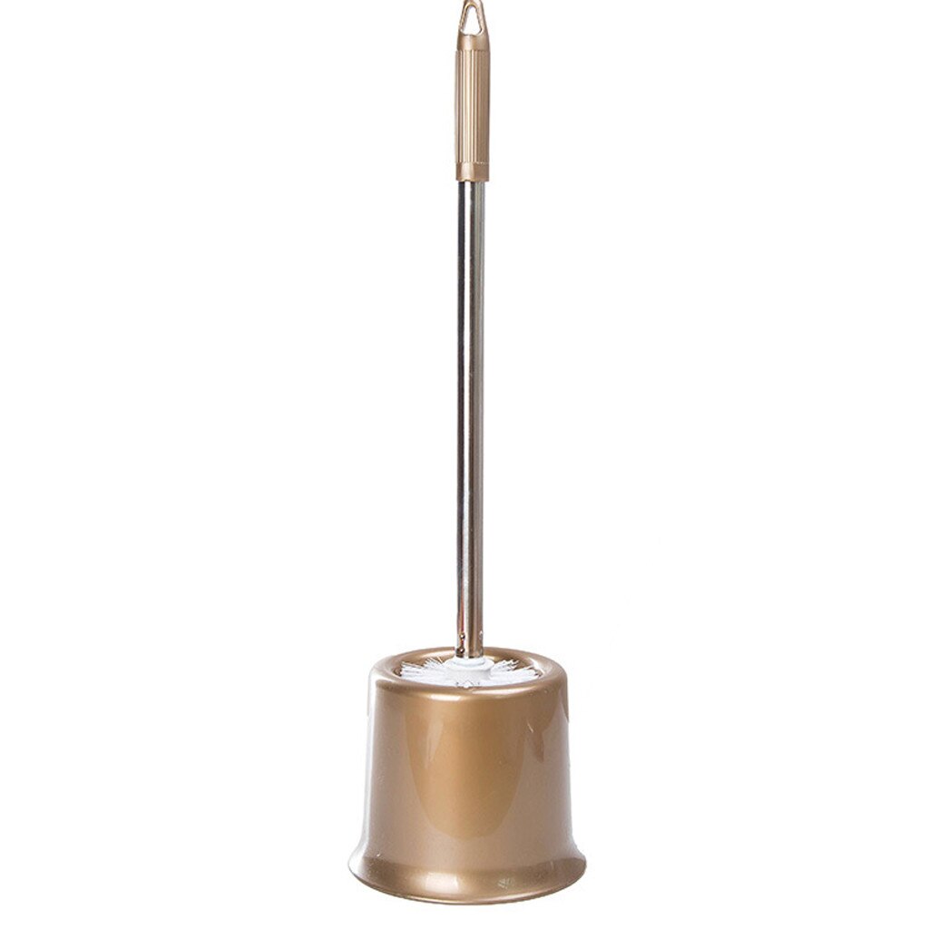 En Acier inoxydable à Long Manche Brosse de Toilette Ensemble Feuille Brosse Wc Set De Support Pour Toilettes Outils Propres Salle De Bain # p30: B