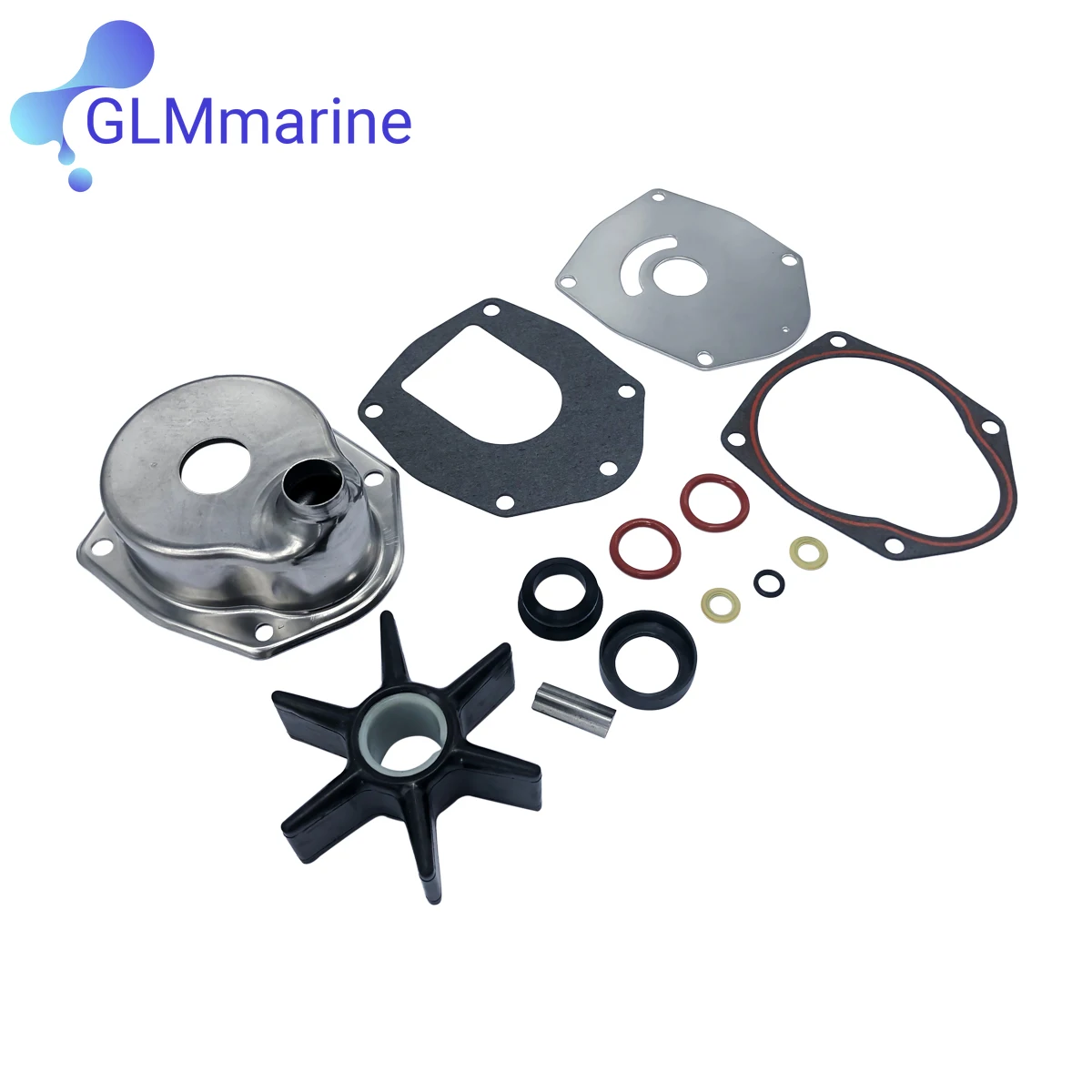 Water pump replacement kit with impeller for mercury mariner mercruiser drives alpha i gen  ii 40 – 350 ps 817275 t4 817275 bruder: Default Title