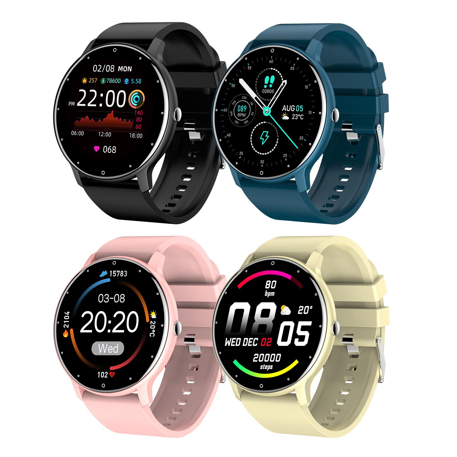 Zl02D Smart Watch Fitness Tracker Waterproof Men Women Blood Pressure Moniter Stopwatch for Android iOS Steps Counter Pedometer