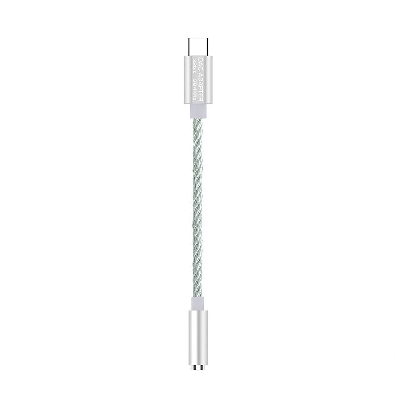 Hi Res-Adaptador USB tipo C HiFi a Jack de 3,5mm, amplificador de Audio DAC Realtek de 32 bits para auriculares OnePlus, Samsung S20 Pixel, Xiaomi Win10 PC: Plata
