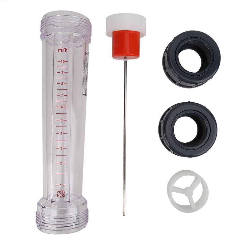 1Pc LZS-40 Water Flow Rate Test Tools Plastic Tube Type Rotameter Flow Rate Gauge Liquid Flowmeter Waterflow Measuring Tools