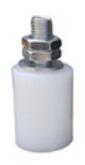 Glideport nylon toprulle hvide styrhjul 40*40mm / ruller med beslag: Kun rulle