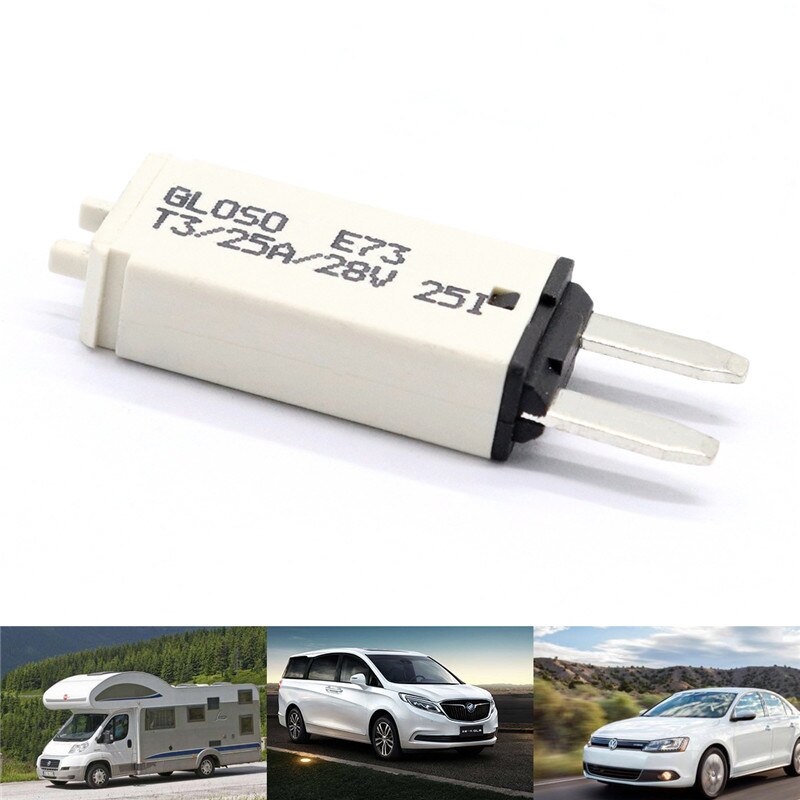 Rückstellbare sicherung Manuell rückstellbare 25A Mini sicherungen 12/24V Automobil sicherungen Motorrad Stiefel Mikro sicherung Auto zubehör