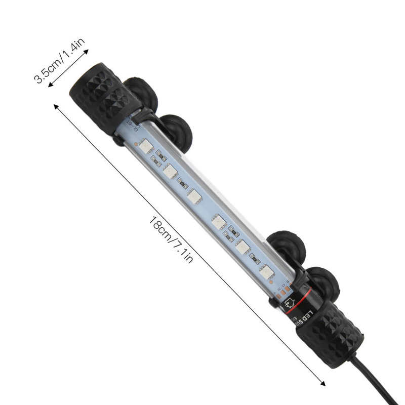 Fish Tank Light Aquarium Lamp Strip Timing Function for Pet Cage for Water Tanks