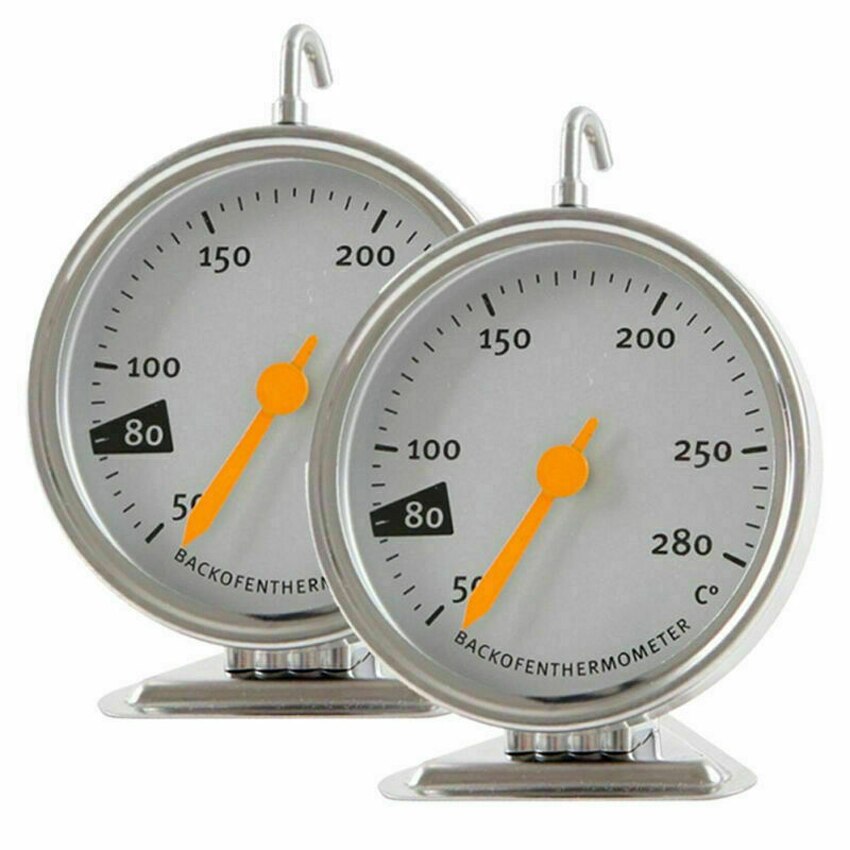 Stainless Steel Baking Oven Thermometer Kitchen Food Cooking 50-280℃ Thermomet With Timer Probe Cooking kitchen accessories