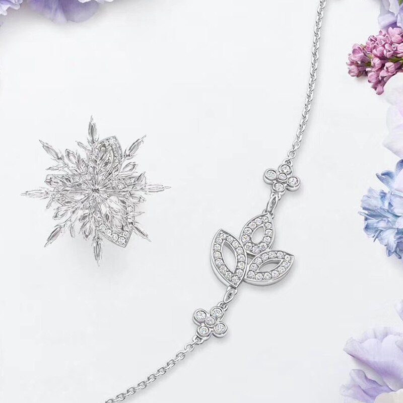 Marca a caldo Puro 925 Gioielli in Argento sterlina impostato per Le Donne Del Fiore di Sakura Partito Rosa Insieme Dei Monili del Braccialetto Della Collana Orecchini impostato: braccialetto