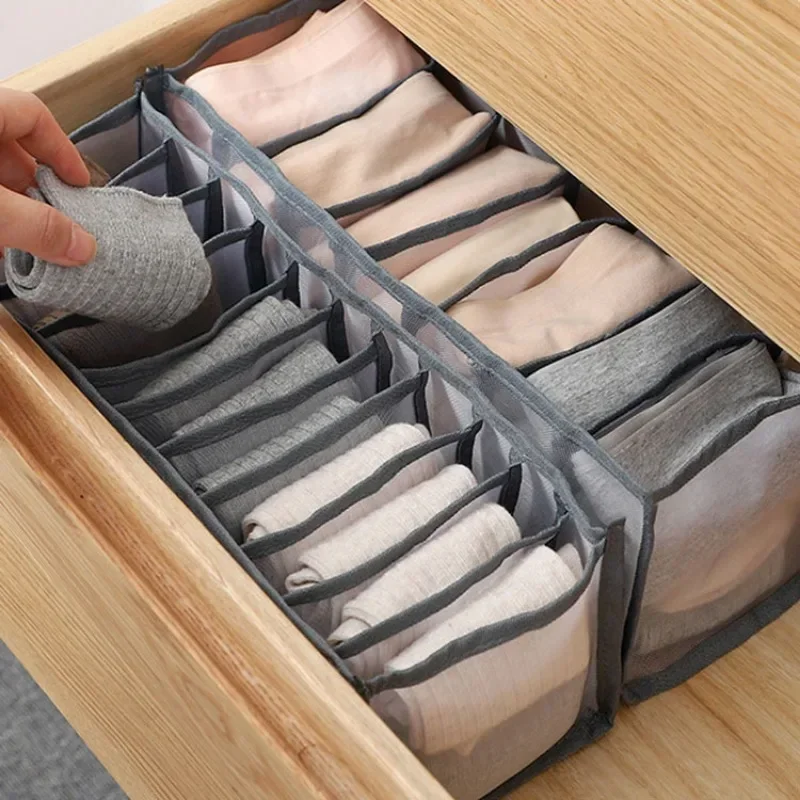 1pc Closet Organizer Storage Box Foldable Underwear Organizers Storage Dividers Drawer Organizer Socks Box for Clothes