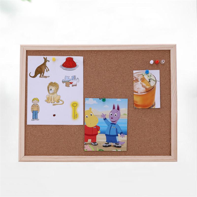 Office Cork Board Wood Hanging Bulletin Board Office School Supplies 30x40cm