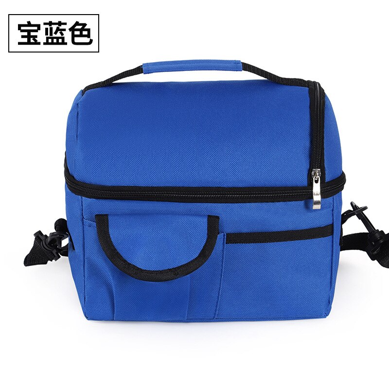 1PCS Große Eis-Pack Doppel-Schicht Wärme Erhaltung Tasche Brust Milch-Halten Tasche Hand-eingewickelt Lebensmittel Box Isolierung Tasche.: Blau