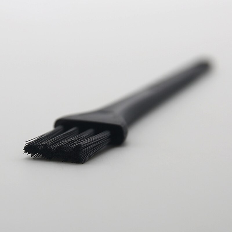 1 pc rengøringsbørster antistatisk børste bærbar hvid nylon plastikhåndtag multifunktions børsterenser til computer jjjqj 42: Sort 13 x 2.2cm