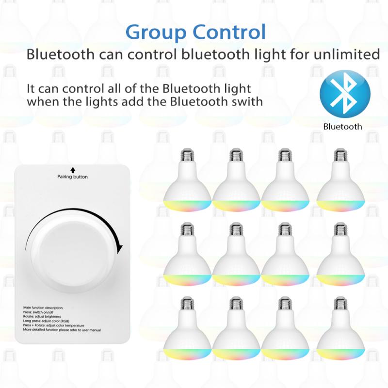 Tuya smart home bluetooth bulb remote control support switch control brightness switch color Smart LED Bulb Controller