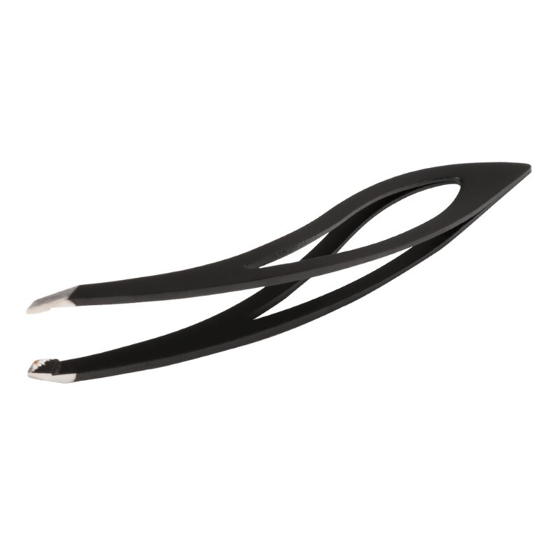 Pro Stainless Steel Ingrown Hair Eyebrow Eyelash Slanted Hair Removal Tweezers