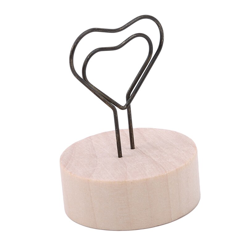 Log Clip Photo Folder Menu Number Log Clip Holder Wedding Party Table Decoration
