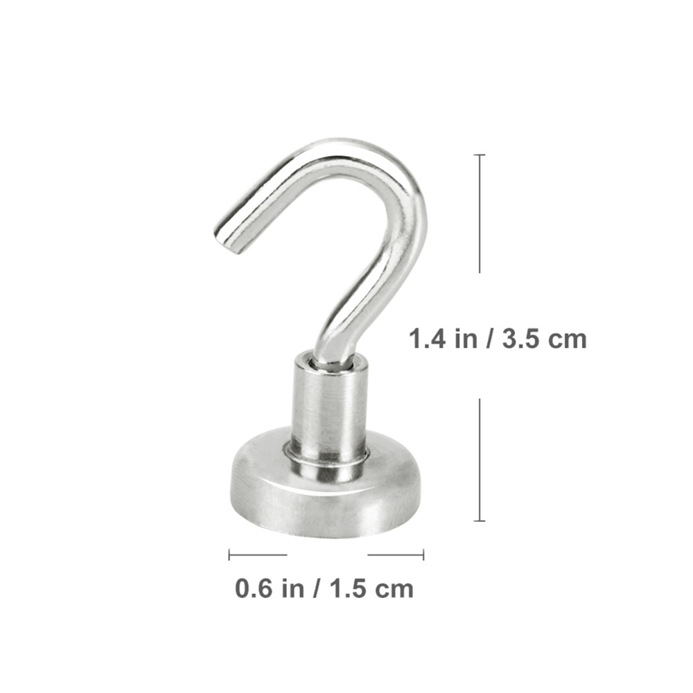 LUOEM Strong Magnetic Hooks Power Hook Holder Hooks Heavy Duty Wall Hooks Hanger Key Coat Cup Hanging Hanger for Home Storage