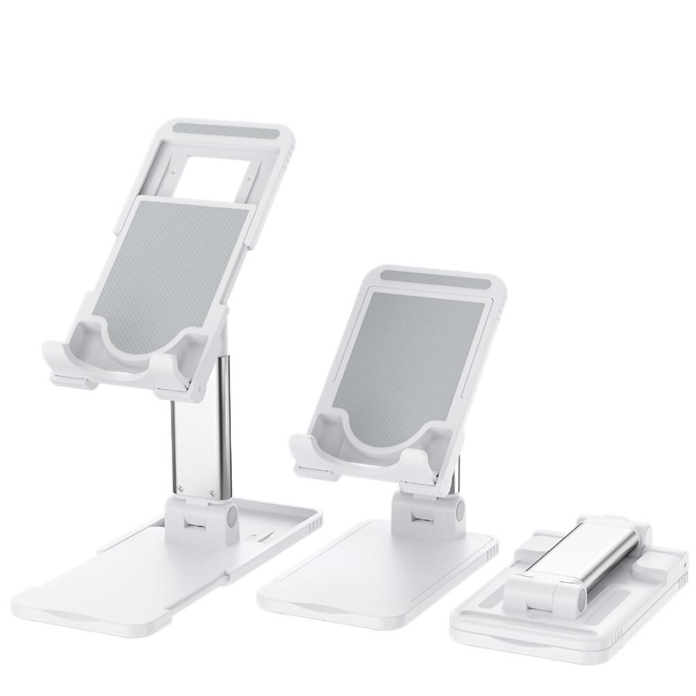 Ergonomic Collapsible Adjustable Metal Desktop Tablet Holder Table Cell Foldable Extend Support Desk Mobile Phone Holder Stand