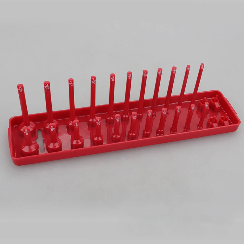 3-delige Dop Tray Organizer Set - 1/4'' 3/8'' 1/2'' Metrische Plankhouder Werkplaats