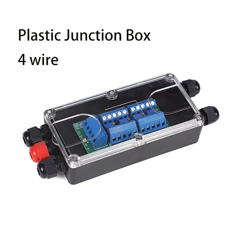 Jxh vikt bro lastbil golv pressgjutning vattentät  ip67 4/6/8/10 linje vägningsvåg lastcell kopplingsdosa: Plast 4 tråd