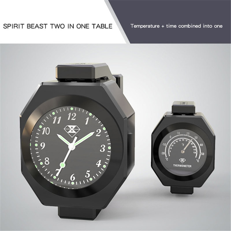 Moto Motocross moto étanche température lumineuse universelle guidon monture horloge moto montre thermomètre