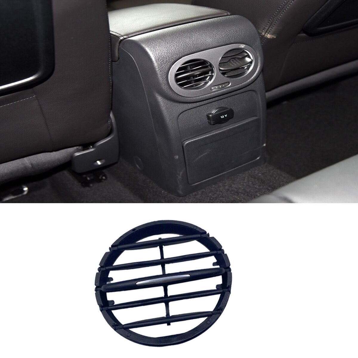 Air Conditioning Outlet Vent Shutters Instrument Desk Sliding Folding Fittings For VW Tiguan: 1pcs-Rear