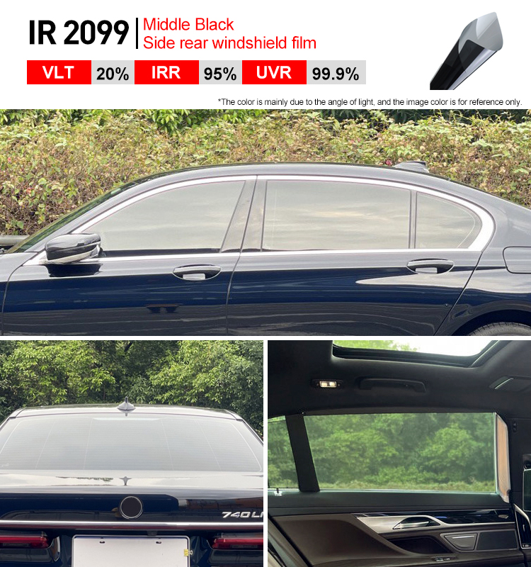 50cmX5m TSER 80% IRR100% HD Nano Ceramic Car Film High Heat Resistant Tint Solar Protection Car Window Sticker Films