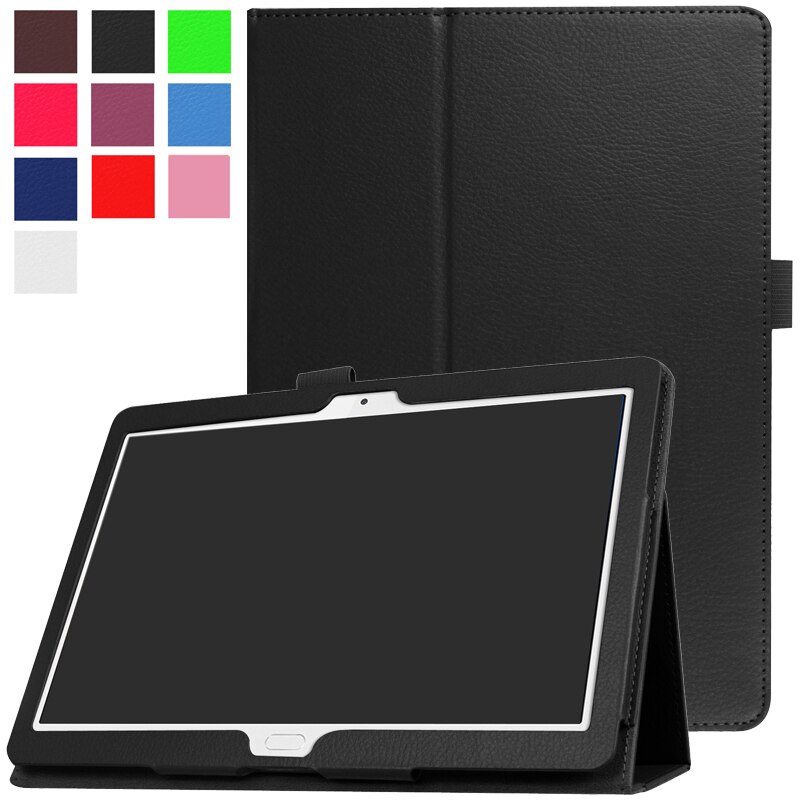 Hoesje voor huawei mediapad  m3 lite 10 bah -w09 bah -al00 ultradunne flip stand pu leren hoes voor huawei  m3 lite 10.1 tablet funda