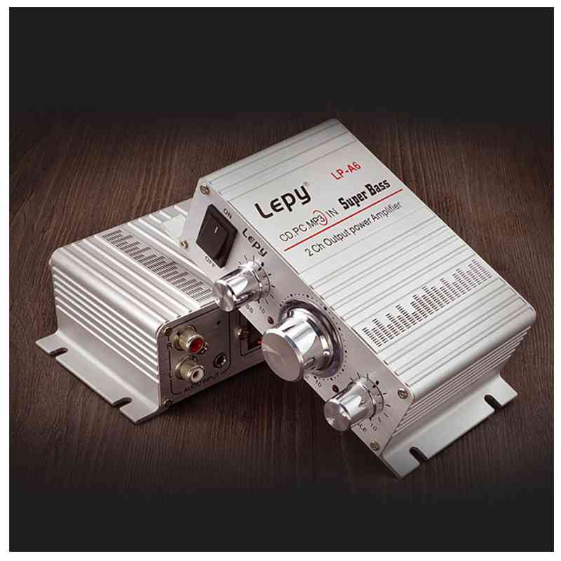 Lepy Auto Moto MP3 MP4 Hi-Fi o Stereo Mini Amplifier 12V 2A