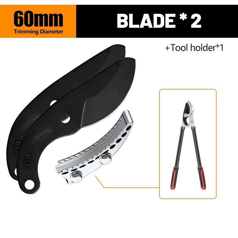 DTBD Rakepruning Shear Blades Gardening SK5 Pruning Scissor Blade Steel Replacement Blades Fruit Tree Branch Trimming Tool: 60MM 2 Blade 1Base