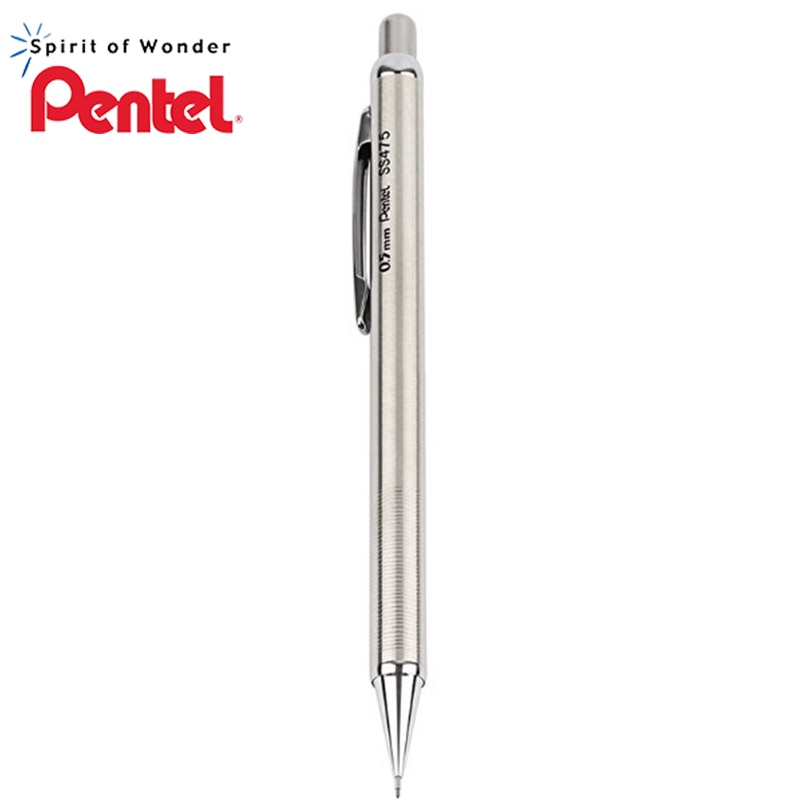 Pentel SS475 stainless steel Mechanical pencil Metal rod pencil 0.5MM Office & School Supplies