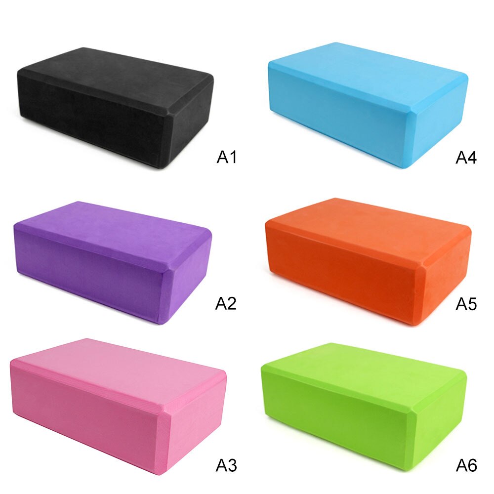 Yoga Block Props Foam Brick Stretching Aid Gym Pilates Yoga Block Exercise Fitness Sport Body Shaping Health Training