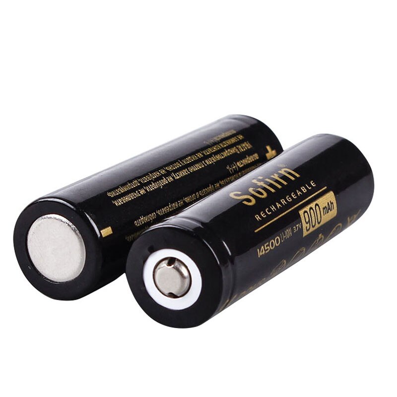 Sofirn Sofirn 14500 900mAh Battery 3.7V Li-ion Rechargeable Batteries AA Lithium Cell Batteries Top Head